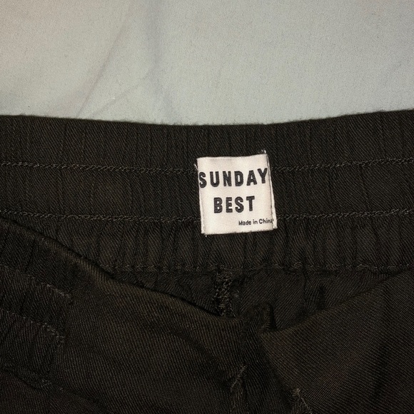 Aritzia camp green soft fabric joggers - Picture 3 of 5